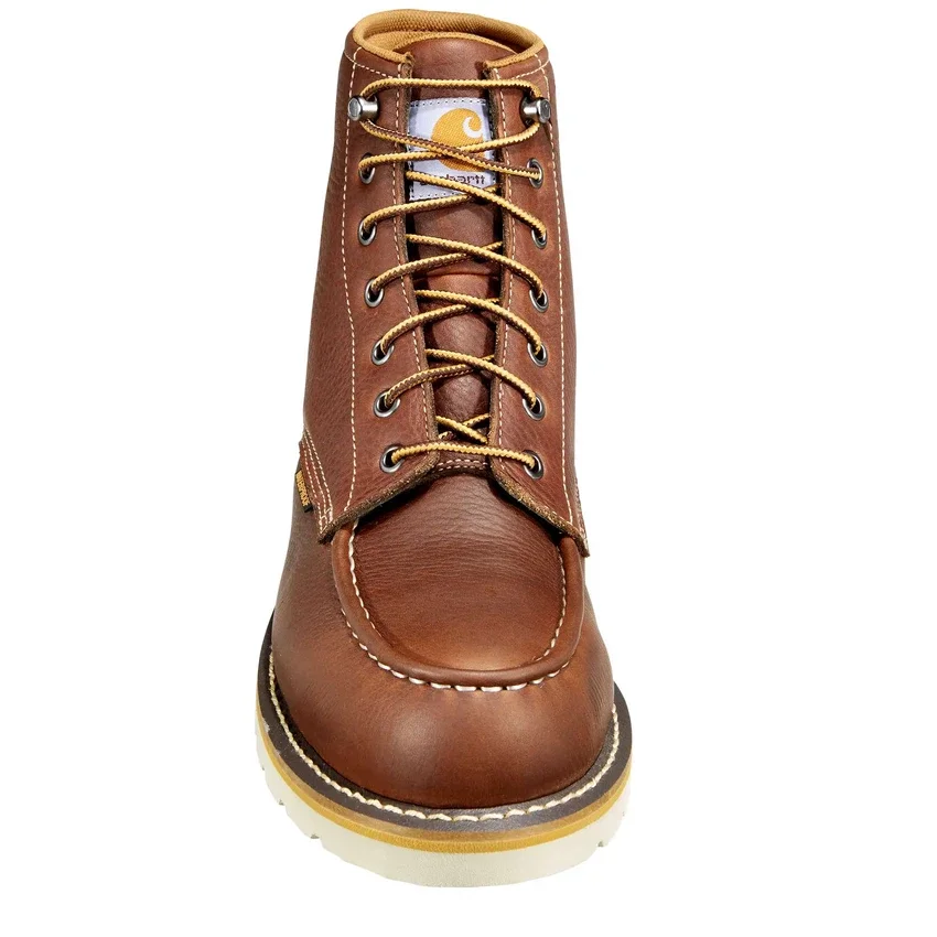 Wodoodporne buty z klinem i czubkiem typu moc, wysokość 6"