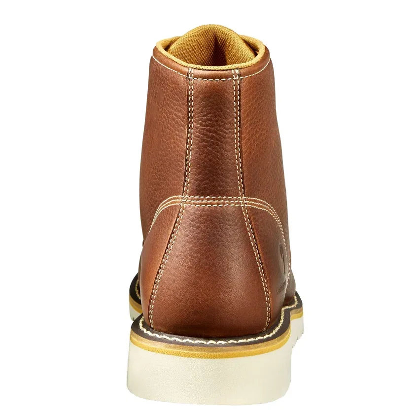 Wodoodporne buty z klinem i czubkiem typu moc, wysokość 6"