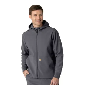 Bluza medyczna z kapturem z laminowanego polaru