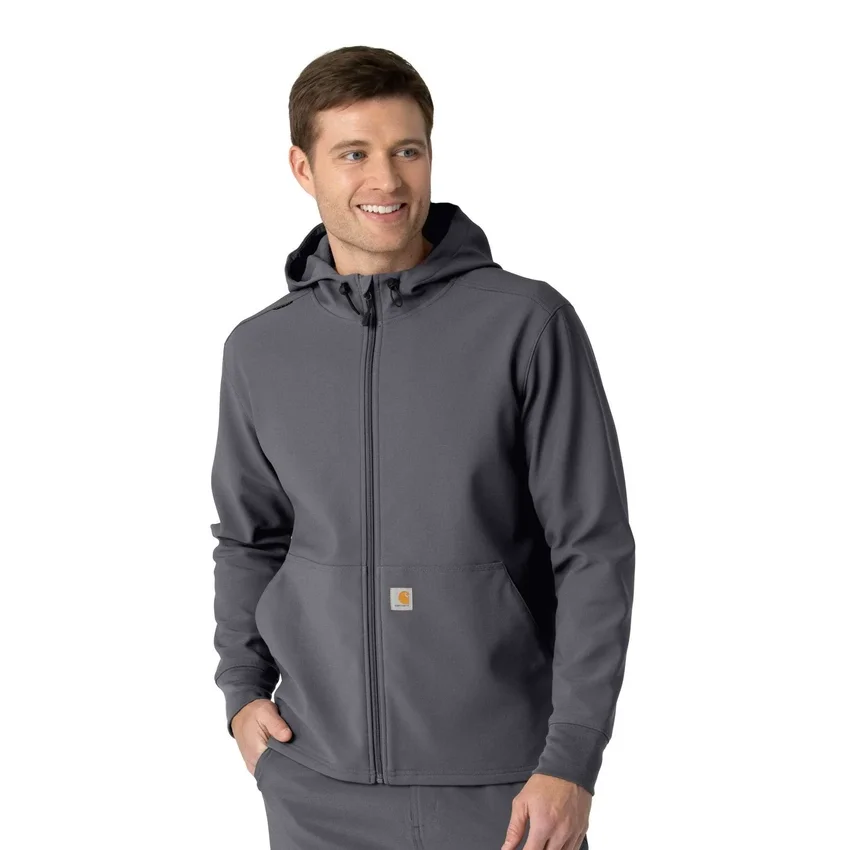 Bluza medyczna z kapturem z laminowanego polaru