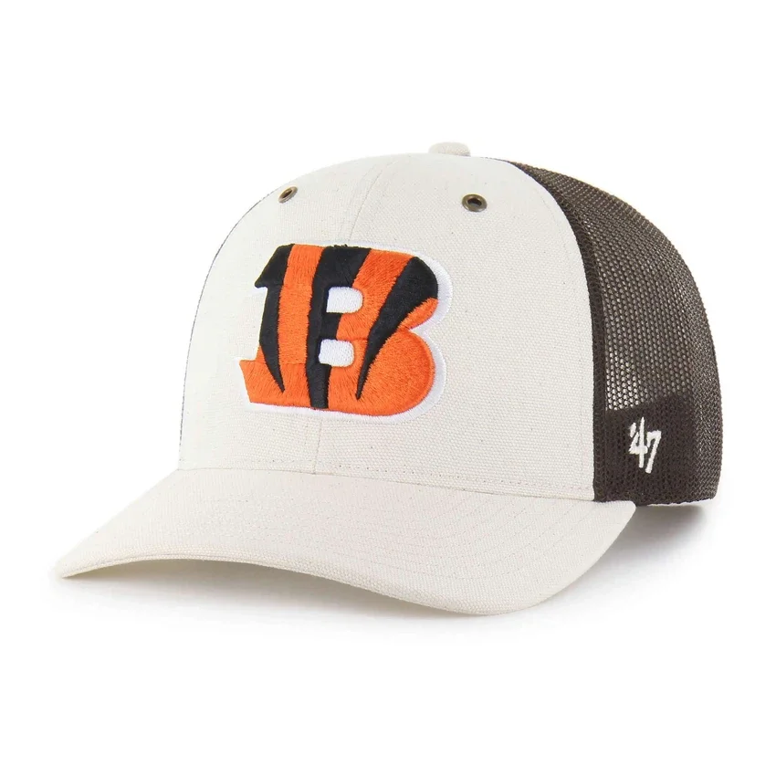 Cincinnati Bengals '47 Niefarbowana czapka typu trucker o luźnym kroju