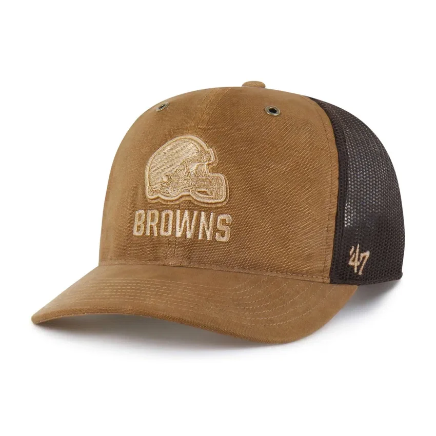 Cleveland Browns '47 – czapka typu trucker w luźnym kroju, barwiona
