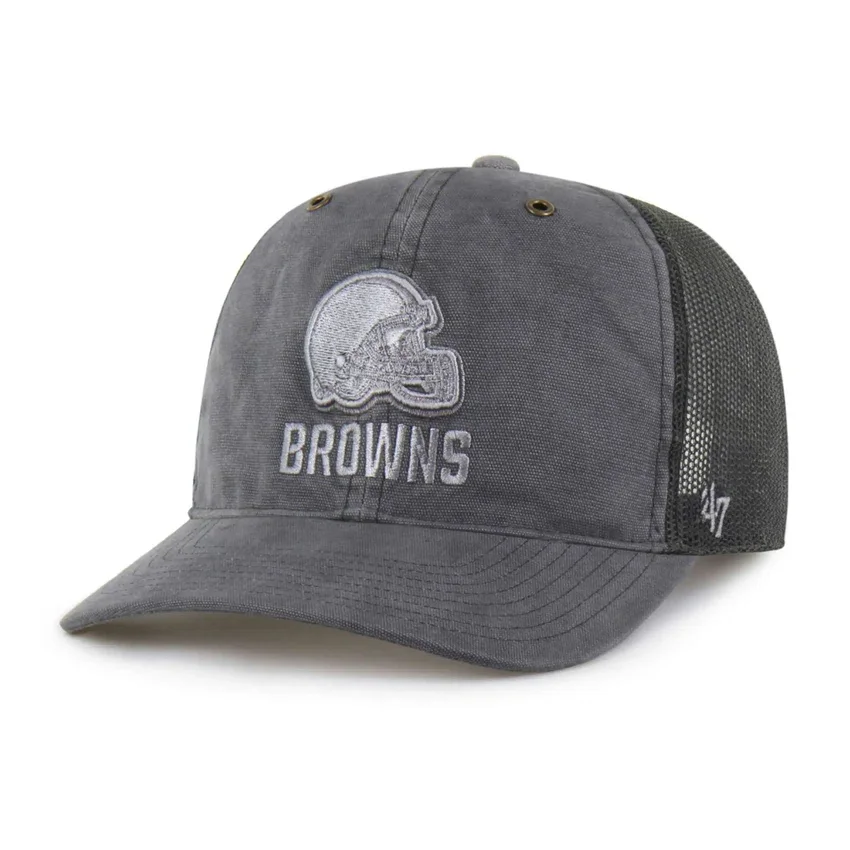 Cleveland Browns '47 – czapka typu trucker w luźnym kroju, barwiona