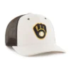 Czapka typu trucker Milwaukee Brewers '47, niebarwiona