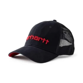 Czapka typu trucker z logo, z siateczkowym tyłem