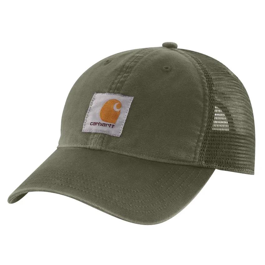 Czapka typu trucker z logo, z siateczkowym tyłem