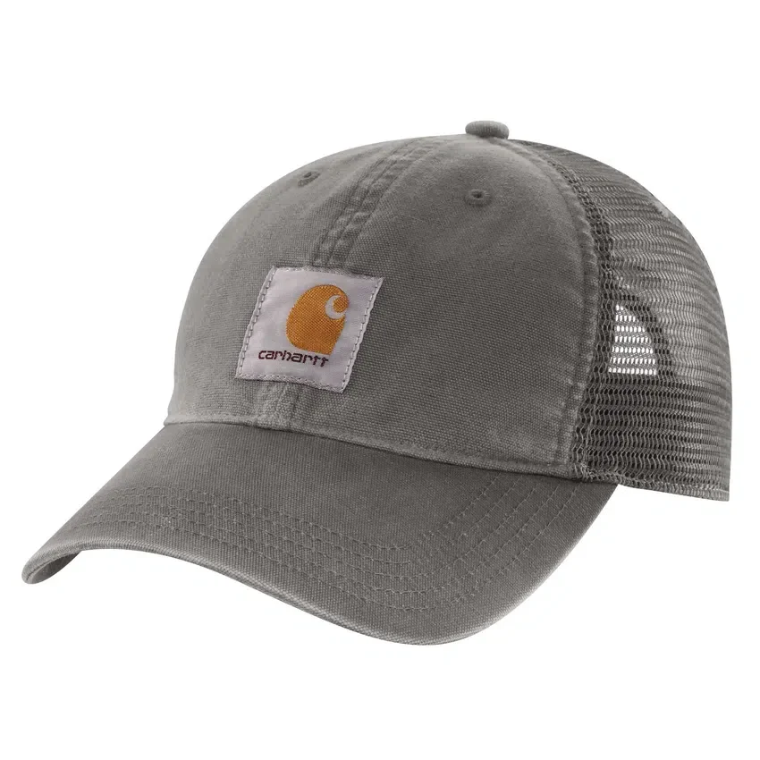 Czapka typu trucker z logo, z siateczkowym tyłem