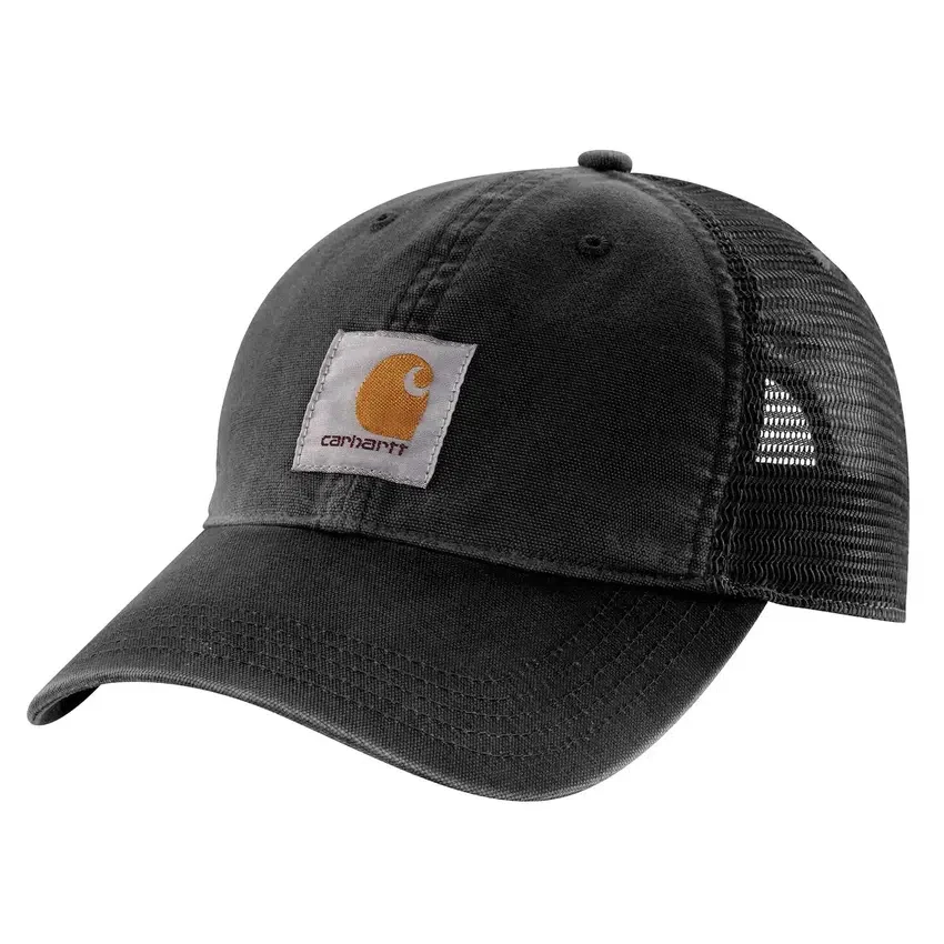 Czapka typu trucker z logo, z siateczkowym tyłem