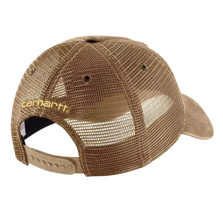 Czapka typu trucker z logo, z siateczkowym tyłem