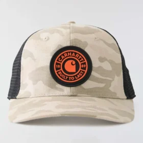 Czapka typu trucker z siateczkowym tyłem w kamuflażu Ripstop