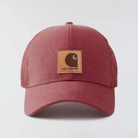 Czapka typu trucker z tyłem z siateczki z wypranej tkaniny typu duck