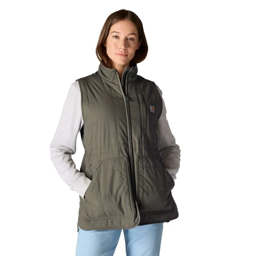Damowa kamizelka z podszewką z polaru Sherpa, ocieplana i wodoodporna – kamizelka Rain Defender