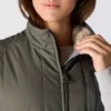 Damowa kamizelka z podszewką z polaru Sherpa, ocieplana i wodoodporna – kamizelka Rain Defender