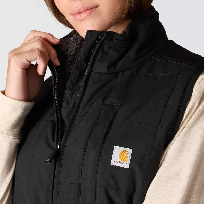 Damowa kamizelka z podszewką z polaru Sherpa, ocieplana i wodoodporna – kamizelka Rain Defender