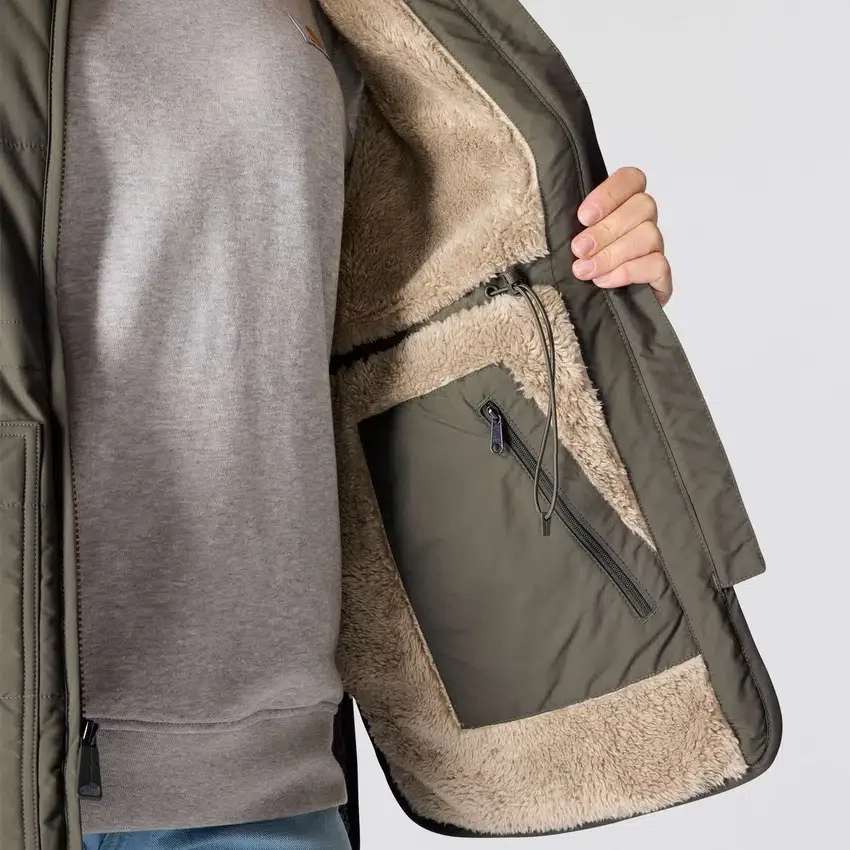 Damowa kamizelka z podszewką z polaru Sherpa, ocieplana i wodoodporna – kamizelka Rain Defender