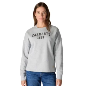 Damska bluza bez kaptura Carhartt 1889 o luźnym kroju i średniej gramaturze z nadrukiem