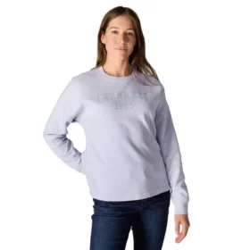 Damska bluza bez kaptura Carhartt 1889 o luźnym kroju i średniej gramaturze z nadrukiem