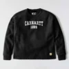 Damska bluza bez kaptura Carhartt 1889 o luźnym kroju i średniej gramaturze z nadrukiem