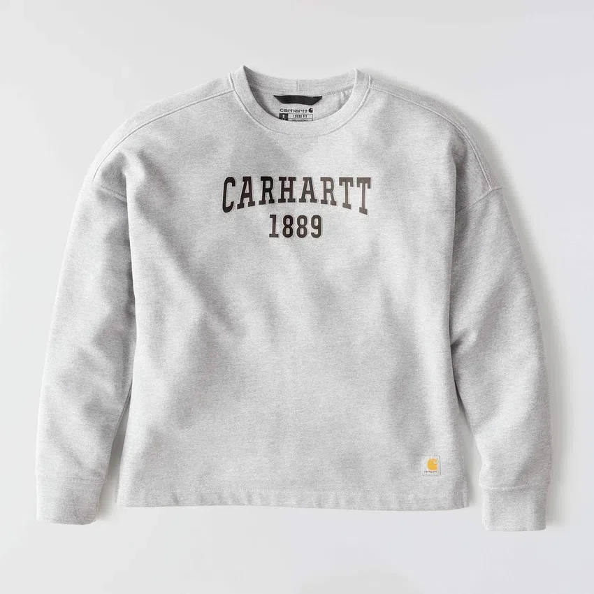 Damska bluza bez kaptura Carhartt 1889 o luźnym kroju i średniej gramaturze z nadrukiem