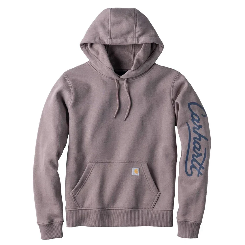 Damska bluza z kapturem i Script Logo na rękawkach