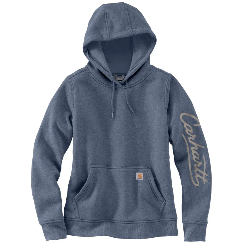 Damska bluza z kapturem i Script Logo na rękawkach