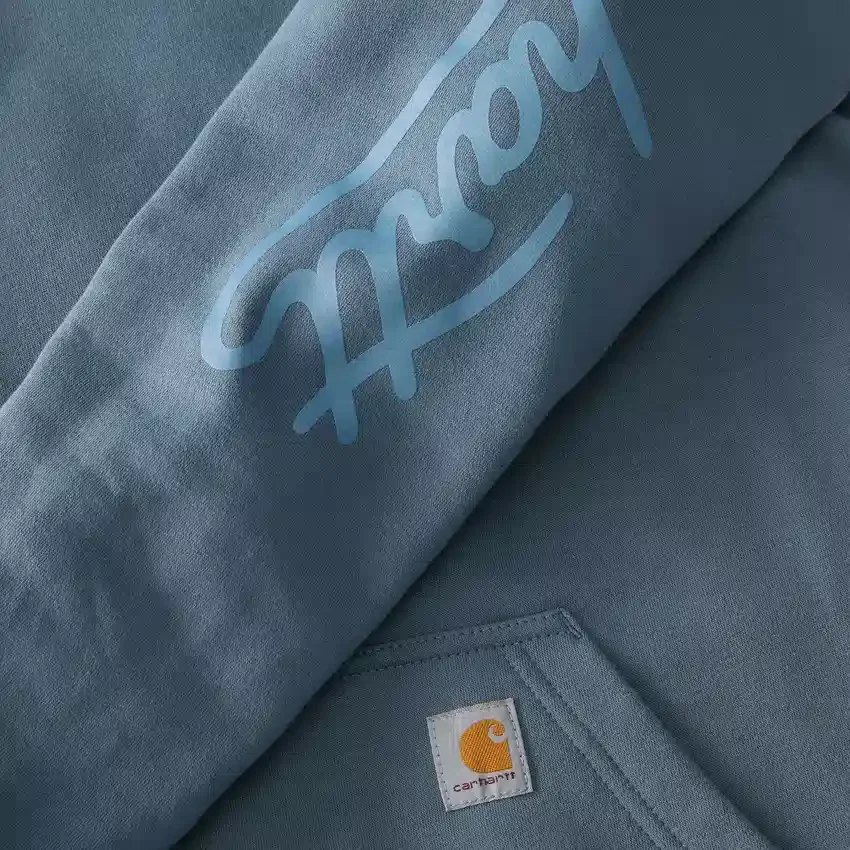 Damska bluza z kapturem i Script Logo na rękawkach