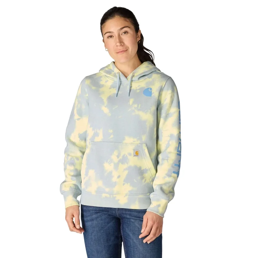 Damska bluza z kapturem Marquette w stylu tie-dye
