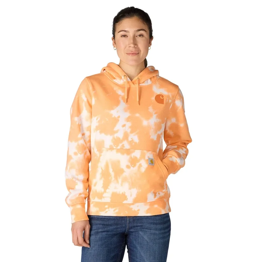 Damska bluza z kapturem Marquette w stylu tie-dye