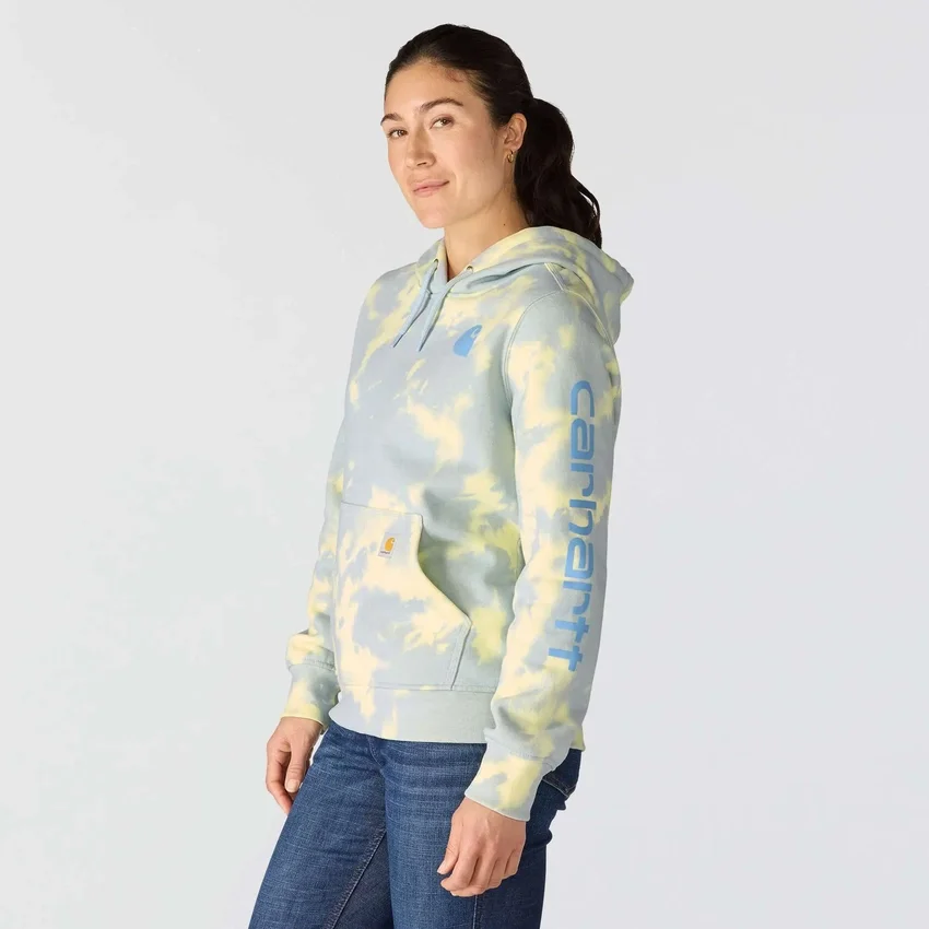 Damska bluza z kapturem Marquette w stylu tie-dye