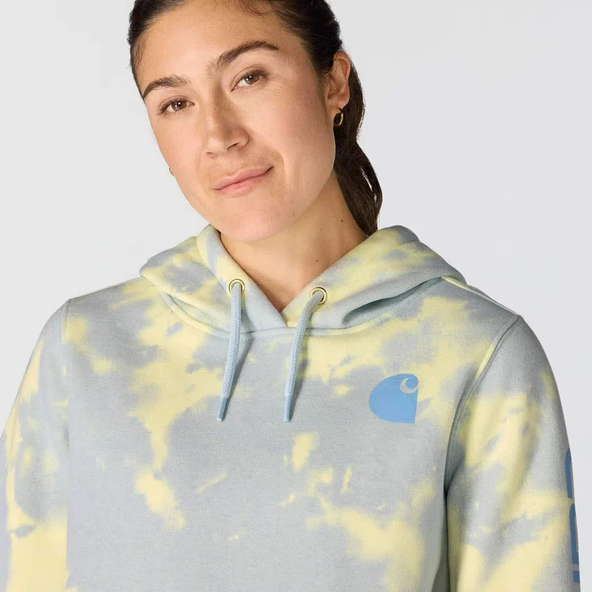 Damska bluza z kapturem Marquette w stylu tie-dye