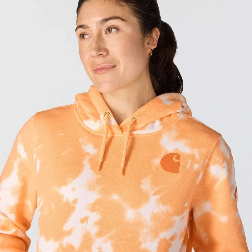 Damska bluza z kapturem Marquette w stylu tie-dye