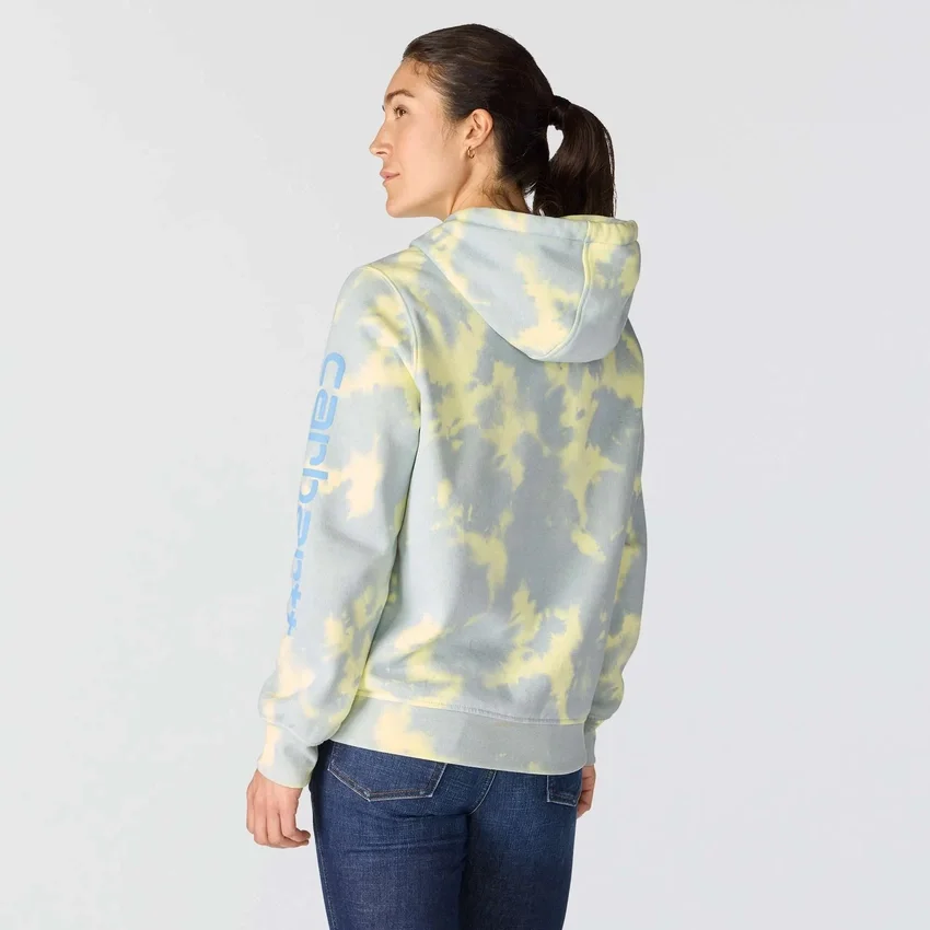Damska bluza z kapturem Marquette w stylu tie-dye