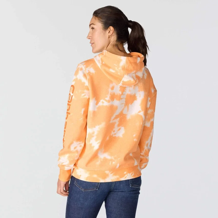 Damska bluza z kapturem Marquette w stylu tie-dye