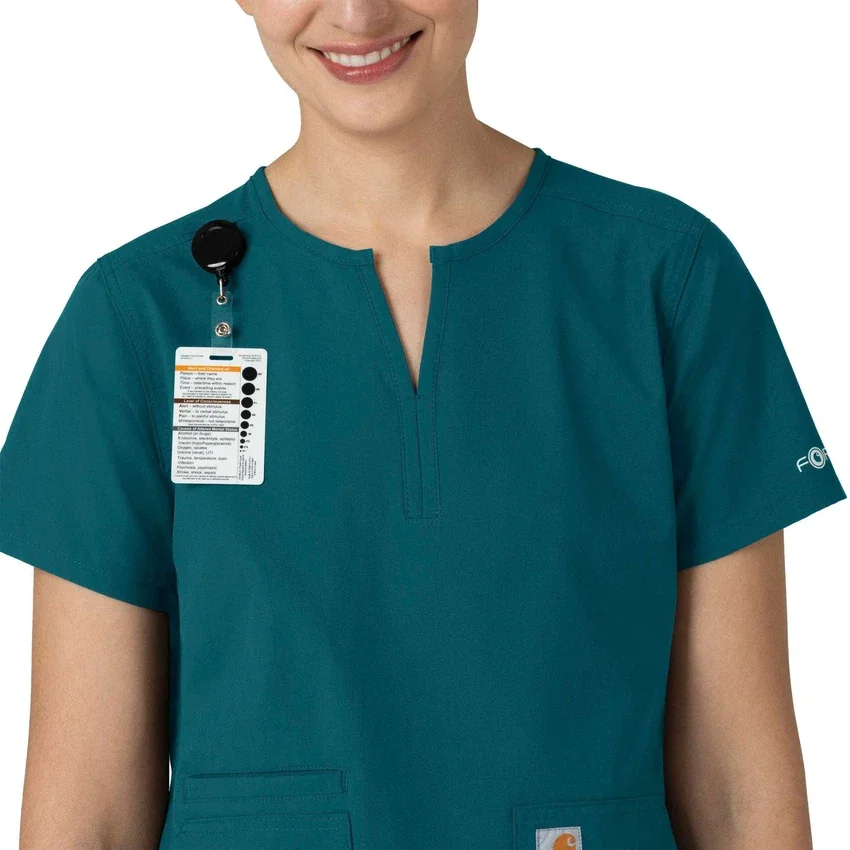 Damska bluzka medyczna Force Essentials z dekoltem w serek