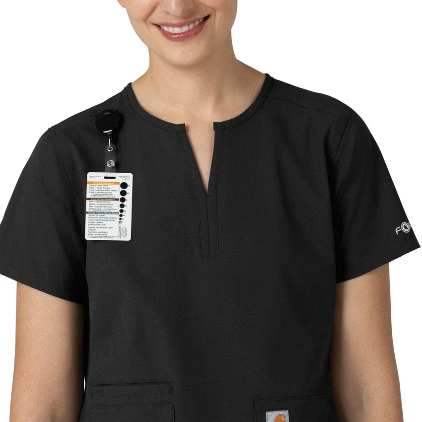 Damska bluzka medyczna Force Essentials z dekoltem w serek