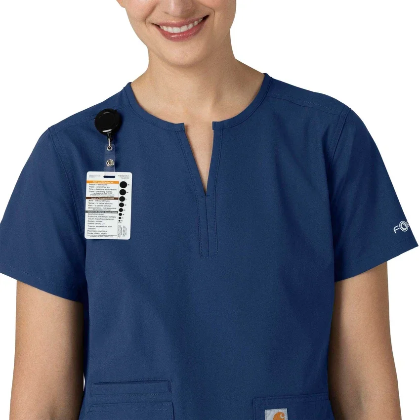 Damska bluzka medyczna Force Essentials z dekoltem w serek