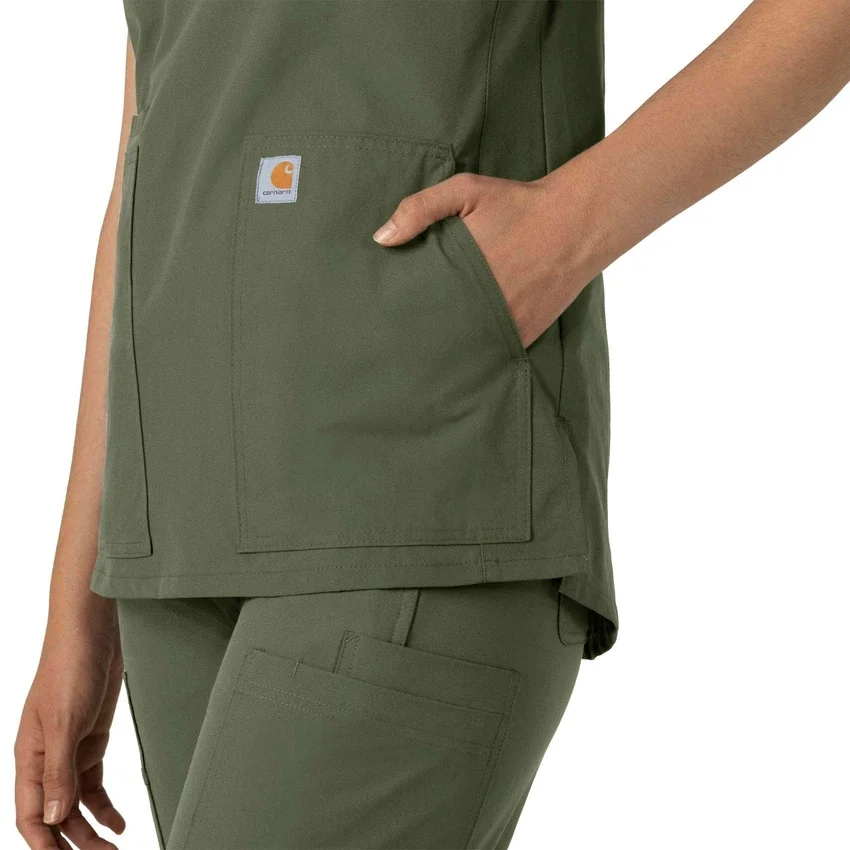 Damska bluzka medyczna Force Essentials z dekoltem w serek