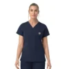 Damska bluzka medyczna Rugged Flex Fld z dekoltem w serek