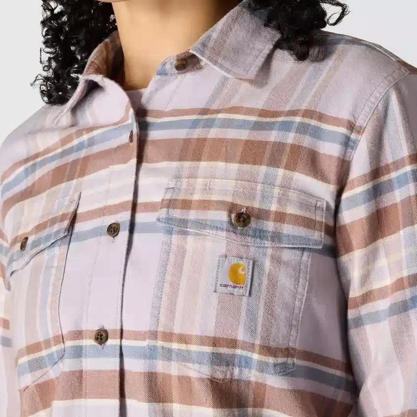 Damska koszula w kratę z serii Tencel™ o luźnym kroju