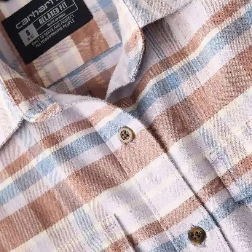 Damska koszula w kratę z serii Tencel™ o luźnym kroju