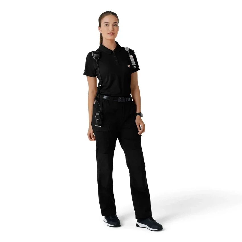 Damska koszulka medyczna z krótkimi rękawkami Rugged Flex® Rscu Lightweight Polo