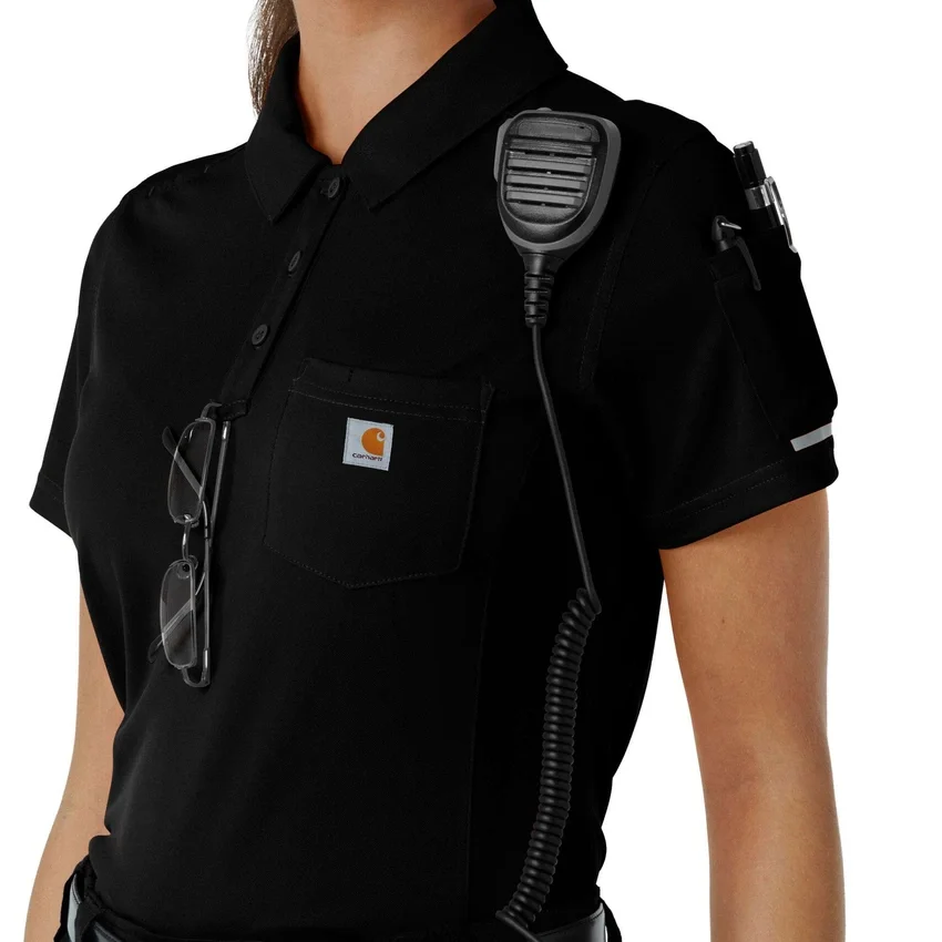 Damska koszulka medyczna z krótkimi rękawkami Rugged Flex® Rscu Lightweight Polo