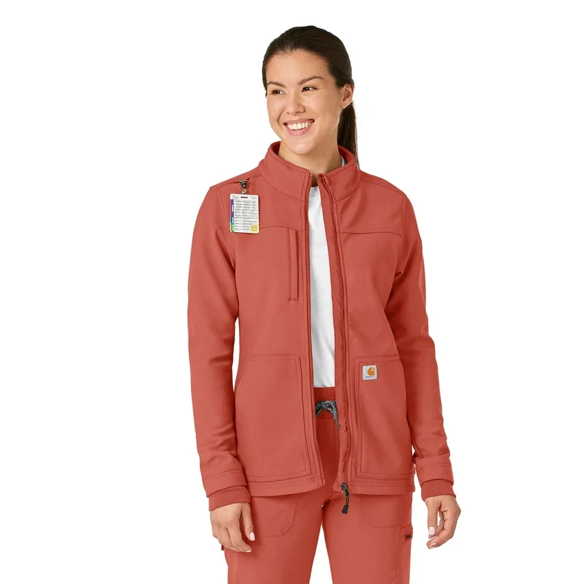 Damska kurtka medyczna z laminowanego polaru Rugged Flex® Peak