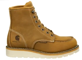 Damskie wodoodporne buty robocze z podbiciem typu moc i stalowym noskiem, 6"