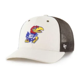 Kansas Jayhawks '47 – czapka typu trucker, niebarwiona