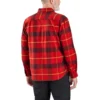 Koszula flanelowa w kratę z długimi rękawkami, o luźnym kroju i średniej gramaturze, wykonana z materiału Rugged Flex®