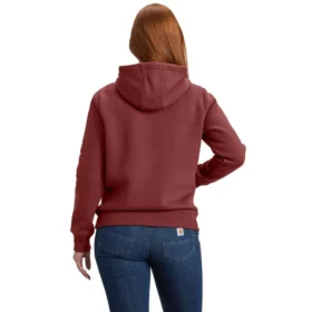 Kultowa damska bluza z kapturem Clarksburg o luźnym kroju, z podszewką z polaru i logo