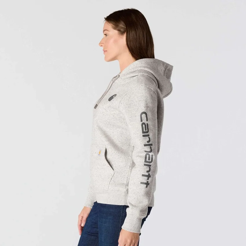 Kultowa damska bluza z kapturem Clarksburg o luźnym kroju, z podszewką z polaru i logo