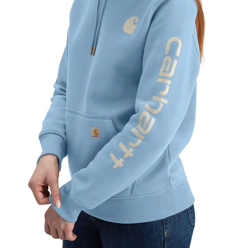Kultowa damska bluza z kapturem Clarksburg o luźnym kroju, z podszewką z polaru i logo