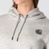 Kultowa damska bluza z kapturem Clarksburg o luźnym kroju, z podszewką z polaru i logo